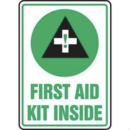 Accuform SAFETY SIGN FIRST AID KIT INSIDE 10 in MFSD436XT